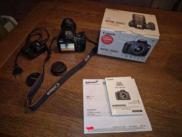 Canon EOS 1300D DSLR camera + EF-S 18-55 IS II 3.5-5.6 Lens  beschikbaar voor biedingen