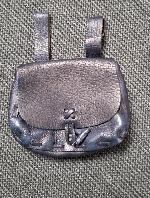 Leren heuptas, middeleeuwse stijl, Sieraden, Tassen en Uiterlijk, Tassen | Schoudertassen, Gebruikt, Zwart, Leer, Ophalen of Verzenden
