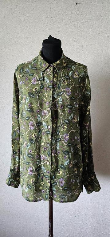 groene blouse van sissy boy maat m (17625) beschikbaar voor biedingen