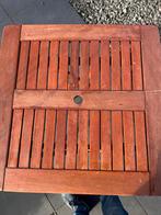 Teak houten tuintafel, Ophalen of Verzenden, Gebruikt, Vierkant, Teakhout