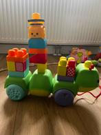 Trekfiguur rups met muziek en grote “Duplo” blokjes, Kinderen en Baby's, Speelgoed | Fisher-Price, Zo goed als nieuw, Ophalen