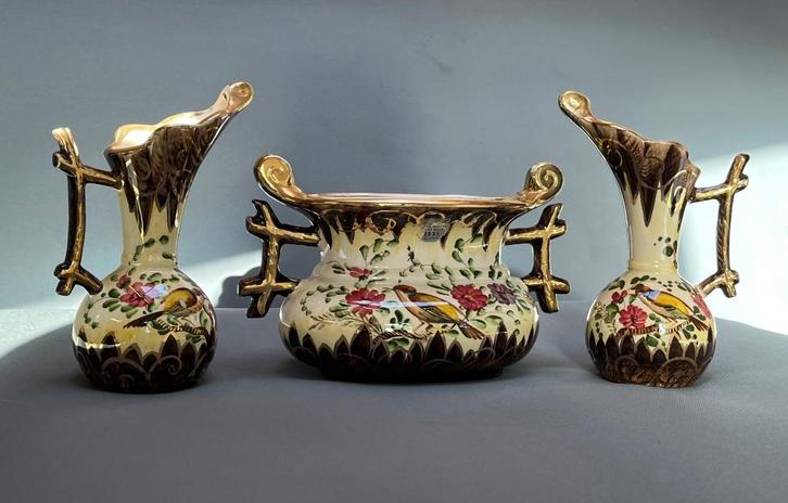 Mooie set van H. Bequet, Antiek en Kunst, Antiek | Keramiek en Aardewerk, Ophalen of Verzenden