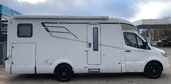 Luxe camper HYMER T685S  MB automaat 170PK spaans kenteken, Caravans en Kamperen, Campers, Particulier, tot en met 5, Half-integraal