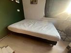 Ikea bed + matras 140x200, Ophalen, Zwart, Tweepersoons, 140 cm