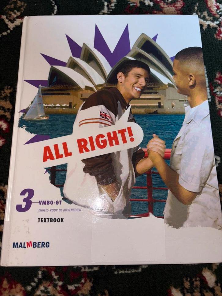 All Right! Engels VMBO-GT 3 - Textbook, Boeken, Schoolboeken, Zo goed als nieuw, Engels, VMBO, Ophalen of Verzenden