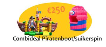 Combideal piraten springkussen/ suikerspin