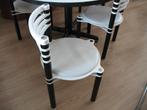 4 Kurt Thut voor Dietiker 1980 Memphis Stijl Eetkamerstoelen, Ophalen, Gebruikt, Wit, Vier