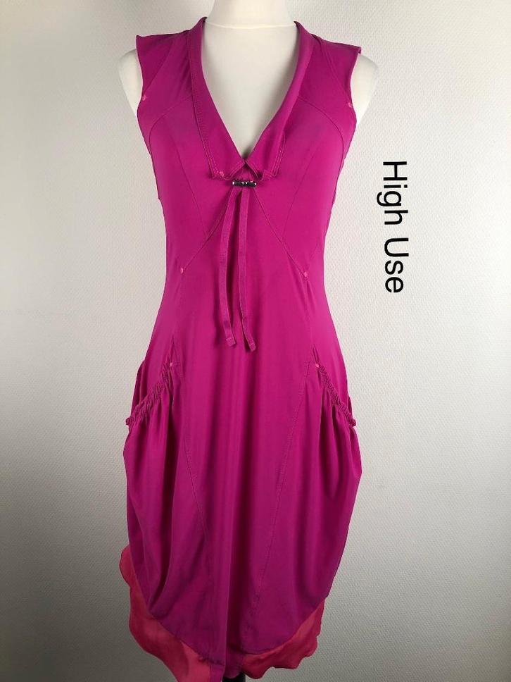 High Use Jurk  (mt: 36) YL/8806, Kleding | Dames, Jurken, Zo goed als nieuw, Maat 36 (S), Zwart, Boven de knie, Ophalen of Verzenden