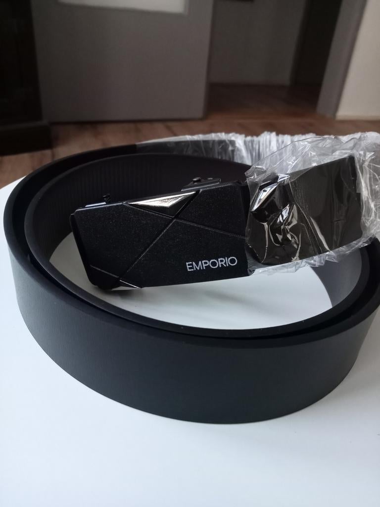 Stijlvolle heren riem, Emporio, Nieuw, Riem of Ceintuur, Echt leder