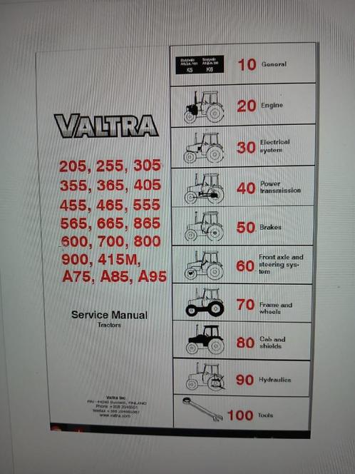 Valtra Valmet Service handleiding handboek, Auto diversen, Handleidingen en Instructieboekjes, Ophalen of Verzenden