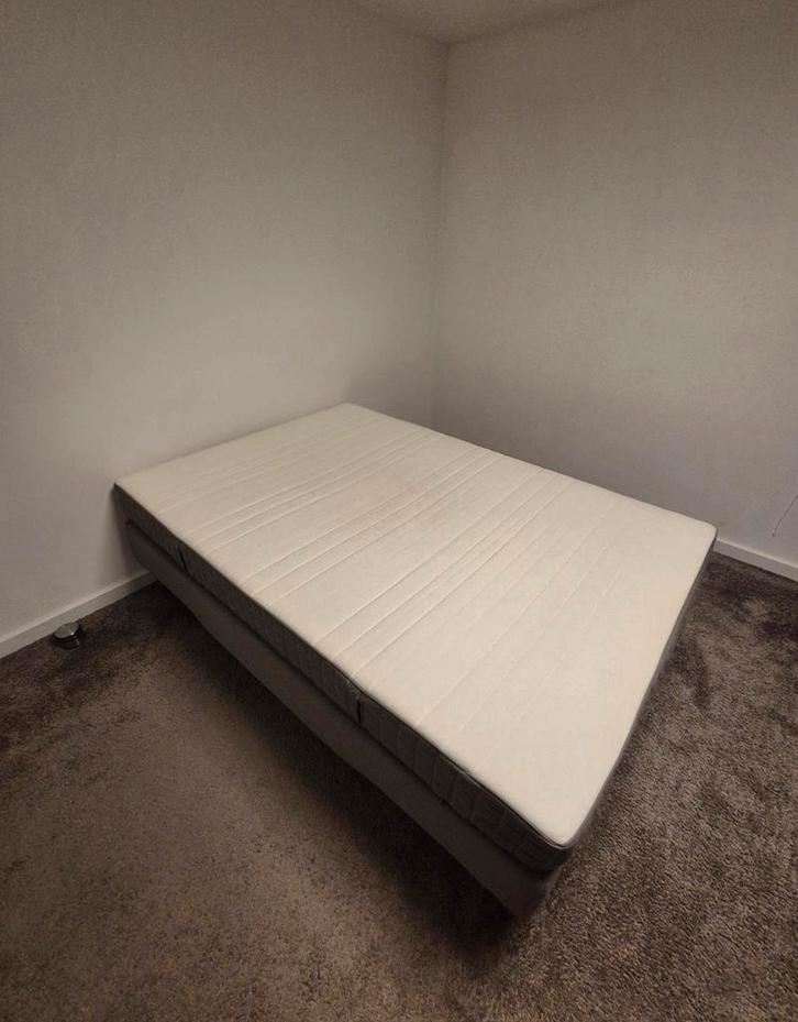Ikea Boxspring, Huis en Inrichting, Slaapkamer | Matrassen en Bedbodems, Gebruikt, 140 cm, 200 cm, Tweepersoons, Ophalen
