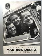 folder Mag-deutz, fussbal weltmeister 1954, Verzenden, Zo goed als nieuw, Folder