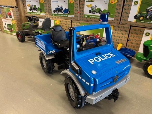 Rolly Toys Unimog Politie TrapTractor Met Zwaailicht auto, Kinderen en Baby's, Speelgoed | Buiten | Voertuigen en Loopfietsen