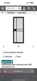 Binnendeur industrieel zwart, Doe-het-zelf en Verbouw, Deuren en Horren, Ophalen, Nieuw, Binnendeur, 200 tot 215 cm