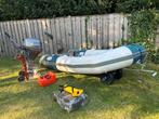 Zodiac Rib met 8 pk Tohatsu motor, Watersport en Boten, Rubberboten, Ophalen, Benzine, Minder dan 70 pk, Overige materialen