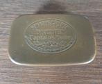 Vintage messing New York & Bremen captain suite blik, Ophalen of Verzenden