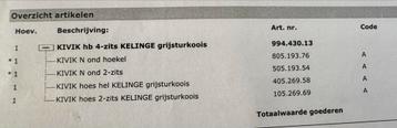 IKEA KIVIK Hoekbank - Kelinge Grijsturkoois - afbeelding 4