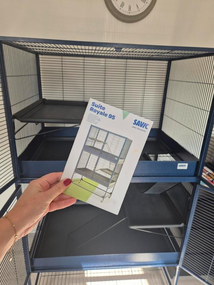 Savic Royal Suite 95 in goede staat, Dieren en Toebehoren, Knaagdieren en Konijnen | Hokken en Kooien, Kooi, 90 cm of meer, 75 tot 110 cm