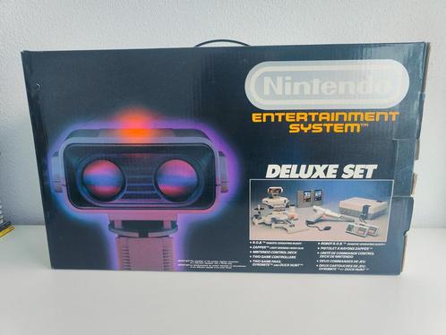 Nintendo NES Deluxe Set Doos R.O.B. Gyromite Duckhunt PAL B, Spelcomputers en Games, Spelcomputers | Nintendo NES, Zo goed als nieuw