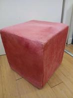 Leuke roze poef, Ophalen of Verzenden, Zo goed als nieuw, Rond, Minder dan 50 cm
