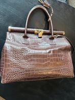 Crocco echte leer tas, Sieraden, Tassen en Uiterlijk, Tassen | Damestassen, Ophalen of Verzenden, Zo goed als nieuw, Shopper