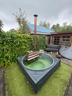 Kunststof hottub met houtkachel en zandfilter incl deksel, Tuin en Terras, Ophalen, Zo goed als nieuw