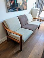 Deense teak sofa bank Kristensen Silkeborg, Ophalen, Gebruikt, Driepersoons, 75 tot 100 cm
