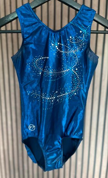 Turnpakje TT Gymnastics/ blauw wetlook / 152 Netjes! beschikbaar voor biedingen