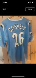 matchworn Manchester City Bosvelt Shirt - Gesigneerd!, Ophalen of Verzenden, Zo goed als nieuw, Overige maten, Blauw