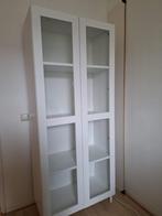 Servieskast / vitrinekast wit, 50 tot 100 cm, Eikenhout, Met deur(en), 150 tot 200 cm