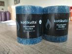 Kotikulta Rustieke Blauwe Kaarsen - Set van 2, Blauw, Nieuw, Ophalen of Verzenden, Kaars