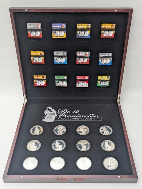 De 12 provinciën, zilveren dukaten (2008-2014) Proof, Postzegels en Munten, Munten | Nederland, Overige waardes, Koningin Beatrix