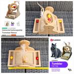 Flamingo tumbler, katten speeltje van hout.😻, Ophalen of Verzenden, Zo goed als nieuw, Overig speelgoed