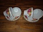 4 Cottage Rose kop en schotels - Wood & Sons England, Huis en Inrichting, Keuken | Servies, Ophalen of Verzenden, Zo goed als nieuw