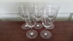 Set van 5 gegraveerde glazen doorsnede 7,1 cm, Ophalen of Verzenden