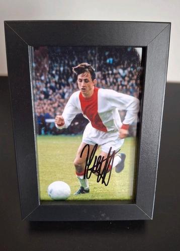Door Johan Cruijff persoonlijk gesigneerde Ajax foto + lijst beschikbaar voor biedingen