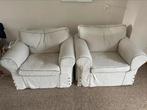 2 ruime en comfortabele fauteuils – afneembare hoezen, Ophalen, Zo goed als nieuw, 75 tot 100 cm