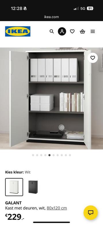 Ikea kast Galant 120x80 cm - afbeelding 2