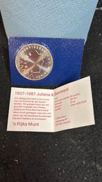 Zilveren Juliana & Bernhard Vijftig Gulden Munt 1987, Postzegels en Munten, Penningen en Medailles, Ophalen of Verzenden, Zilver
