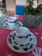 Kerst ontbijt of koffiesetje voor 2 personen, Diversen, Ophalen of Verzenden, Zo goed als nieuw