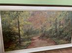 Olieverf Schilderij - Boslandschap - Lordy?, Antiek en Kunst, Ophalen