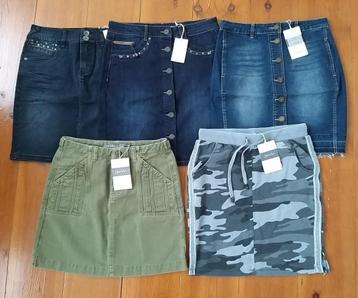 Pakket set 5 nieuwe jeans mini rokken rokjes S 36 *twv €350* beschikbaar voor biedingen
