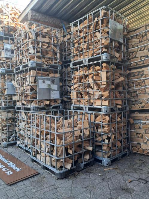 Haardhout mix eik-beuk, Tuin en Terras, Haardhout, Blokken, 6 m³ of meer, Verzenden