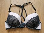 Roze/Zwarte BH Hunkemoller 75B, Hunkemöller, Ophalen of Verzenden, Roze, BH