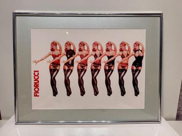 Original Fiorucci - Pinup Burlesque | incl frame beschikbaar voor biedingen
