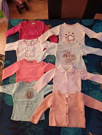 100 stuks kinderkleding/babykleding maat 62/68 - 74 (pakket) beschikbaar voor biedingen