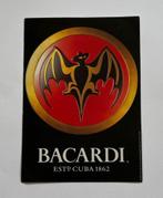 Bacardi sticker ESTd Cuba 1862 Logo sticker, Verzenden, Nieuw, Gebruiksvoorwerp