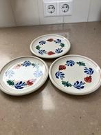 Gebaksbordjes boerenbont servies, Ophalen, Gebruikt, Bord(en), Aardewerk