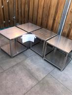 RVS TAFELS €50 per stuk, Ophalen, Zo goed als nieuw, Rechthoekig, Rvs