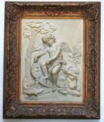 ArtKunst reliëfplaquette jachtvoorstelling in Roe Bros lijst, Antiek en Kunst, Kunst | Schilderijen | Klassiek, Ophalen of Verzenden